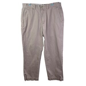 Polo Ralph‎ Lauren Preston Pant Men's 32x32 Beige Chino Khakis 100% Cotton Pony